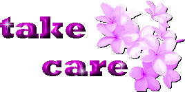 Take Care Flowers Graphic Image