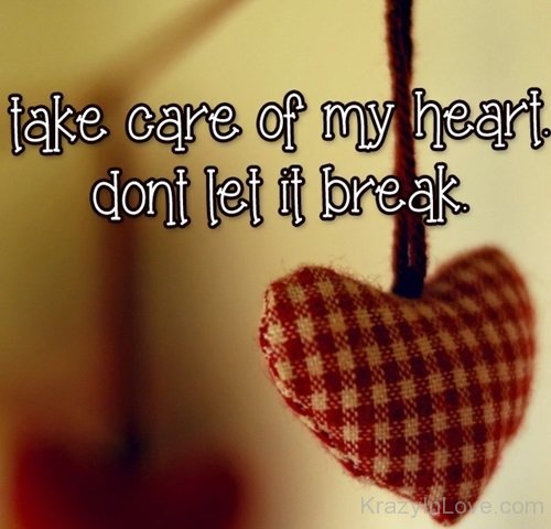 Take Care Of My Heart Don't Let It Break