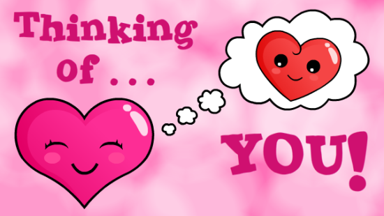 Thinking Of You Hearts Picture