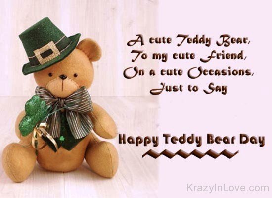 A Cute Teddy Bear,To My Cute Friend-hnu301