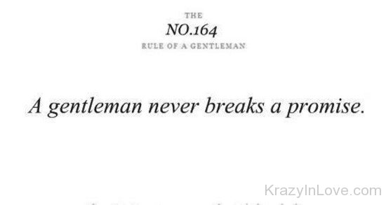 A Gentleman Never Breaks A Promise-yuk501
