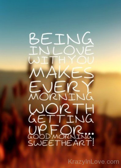 Being In Love With You