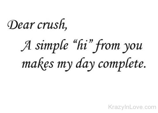Dear Crush,A Simple Hi From You-dc04