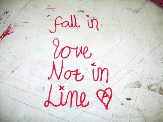 Fall In Love Not In Line-dcv309