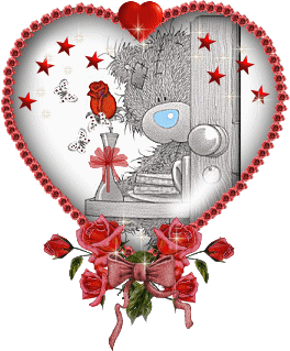Glittering Heart With Stars And Roses-ag1