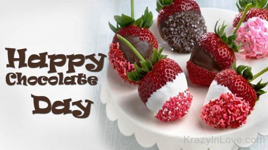 Happy Chocolate Day With Chocolate Stawberries-tik09