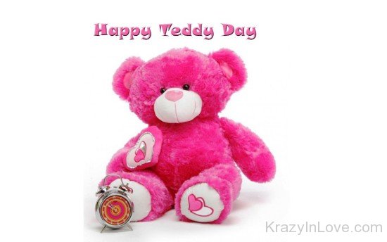 Happy Teddy Day Pink Teddy Image-hnu305
