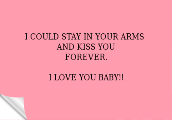 I Could Stay In Your Arms And Kiss You-yup407