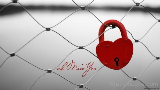 I Miss You Love Lock Image-umt710