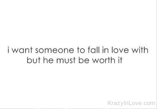 I Want Someone To Fall In Love-dcv318