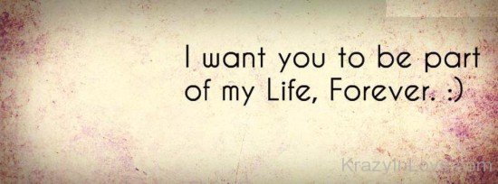 I Want You To Be Part Of My Life-tyu315