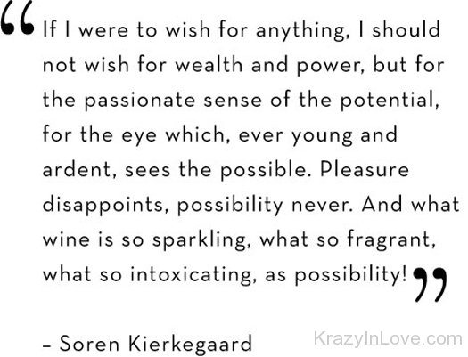 I Wish For Passionate sense