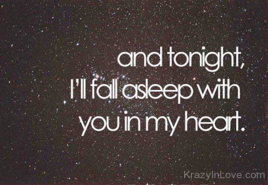 I'll Fall A Sleep With You In My Heart-sdf610