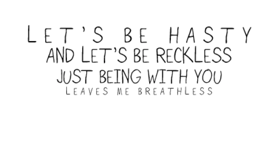 Just Being With You Leaves Me Breathless