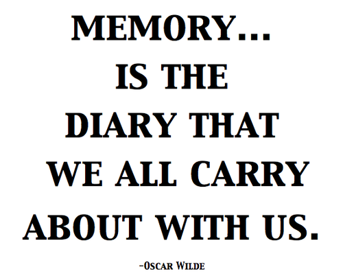 Memory Is The Diary