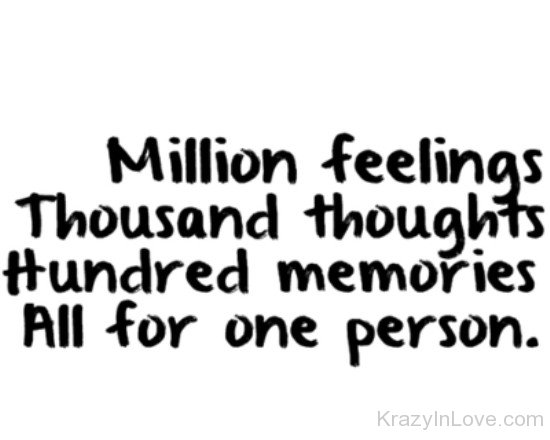 Million Feelings Thousand Thoughts