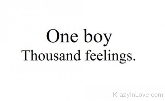 One Boy Thousand Feelings