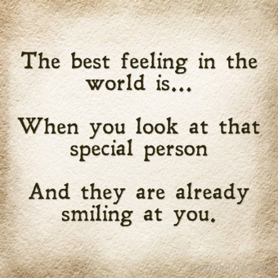 The Best Feeling In The World