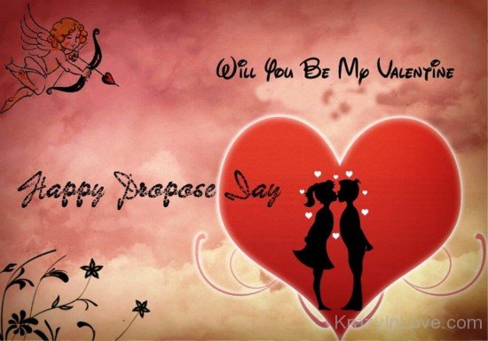 Will You Be My Valentine Happy Propose Day-pol621