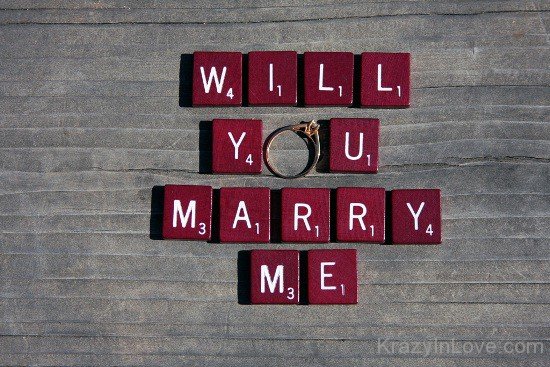 Will You Marry Me Golden Ring Picture