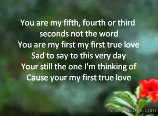 You Are My Fifth,Fourth Or Third-yjr621