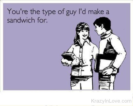 You're The Type Of Guy I'd Make A Sandwich For-rgh526