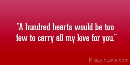 A Hundred Hearts Would Be Too-uy601