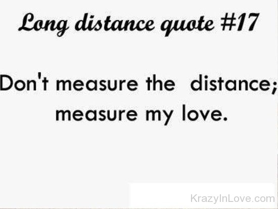 Don't Measure The Distance-bm707