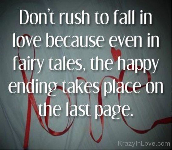 Don't Rush To Fall In Love-kj802