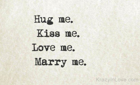 Hug,Kiss,Love And Marry Me-ry605