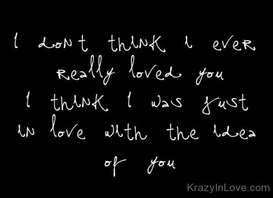 I Don't Think I Ever Really Loved You-vn510