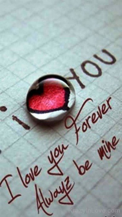 I Love You Forever Always Be Mine-qw119