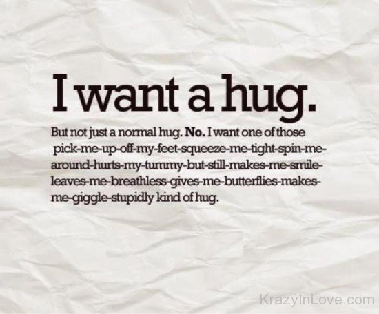 I Want A Hug-tx312
