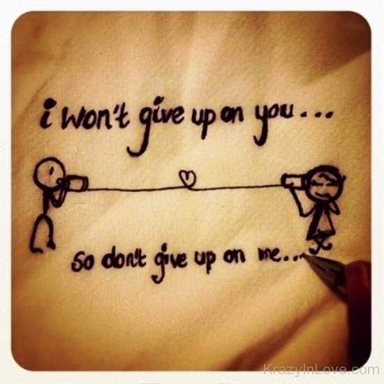 I Won't Give Up On You-bm713