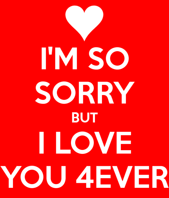 I'm So Sorry But I Love You Forever-cx221