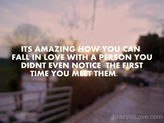 Its Amazing How You Can Fall In Love-kj822