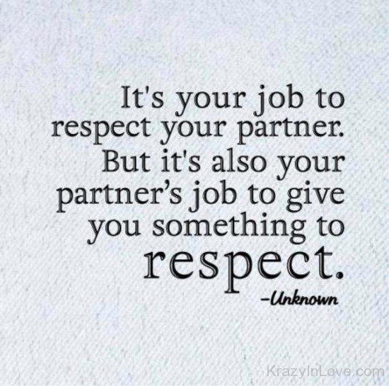 It's Your Job To Respect Your Partner-vc111