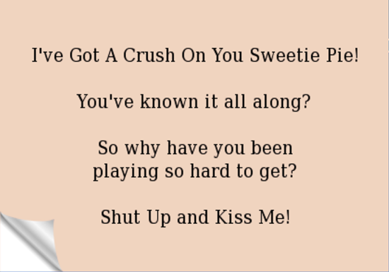 I've Got A Crush On You Sweetie Pie-tr522