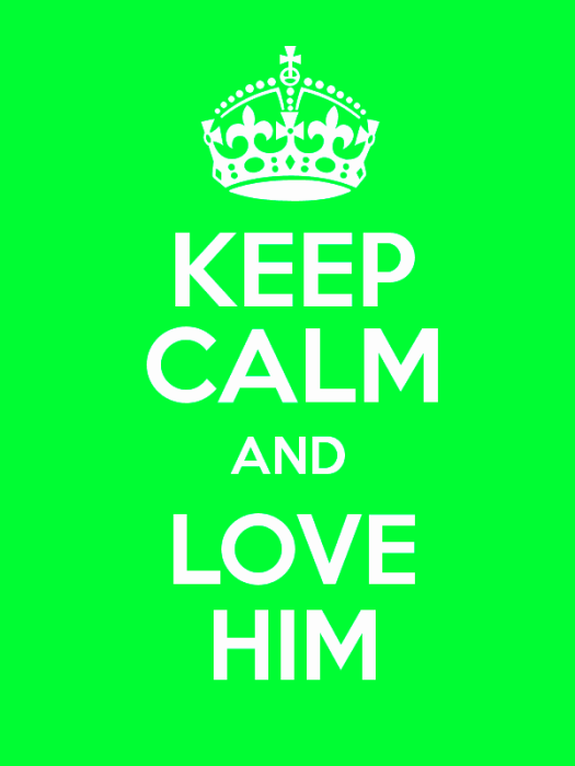 Keep Calm And Love Him-qw125