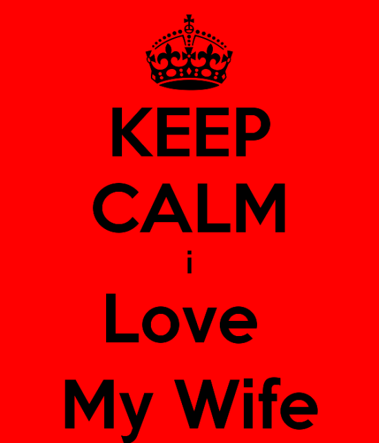 Keep Calm I Love My Wife-yu7820