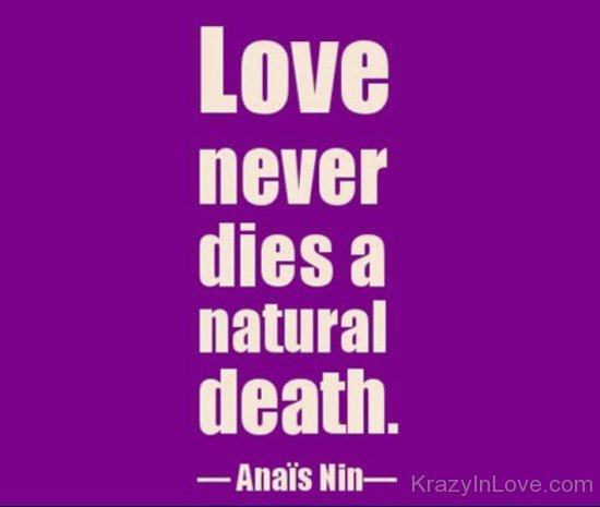 Love Never Dies A Natural Death-nm805