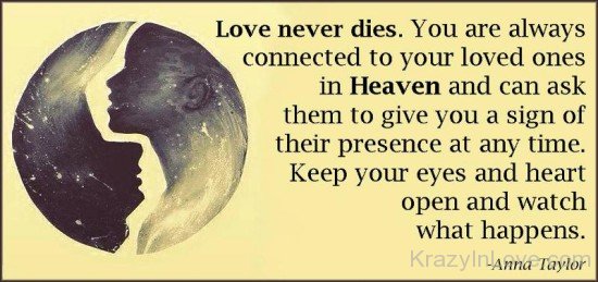 Love Never Dies,You Are Always Connected-nm807