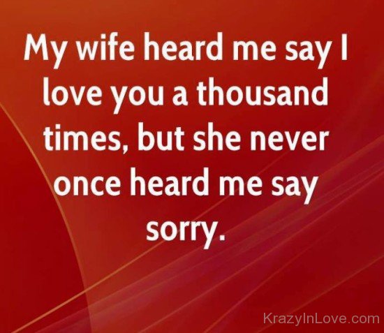 My Wife Heard Me Say-yu7824