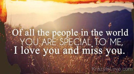 Of All The People In The World You Are Special To Me-vf415