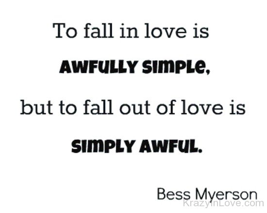To Fall In Love Is Awfully Simple-kj835