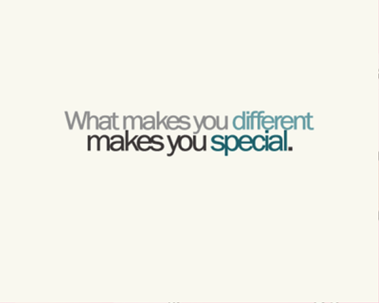 What Makes You Different Makes You Special-vf423