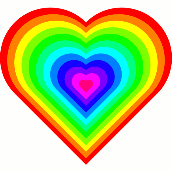 Animated Colourful Heart Image-rv519