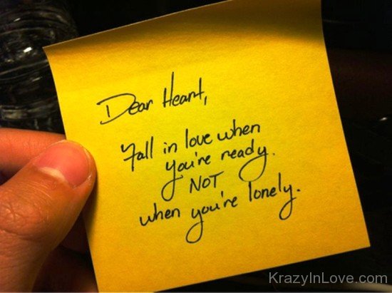 Dear Heart,Fall In Love When You're Ready-tr505