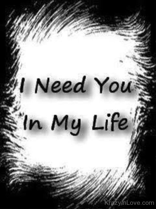 I Need You In My Life-fv407