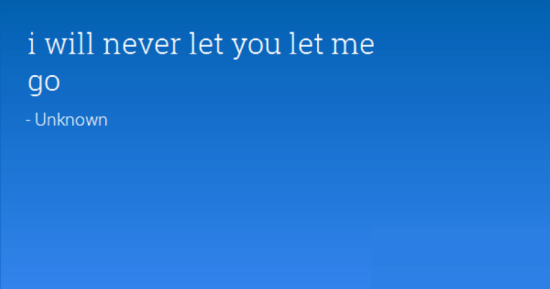 I Will Never Let You Let Me Go-GN708